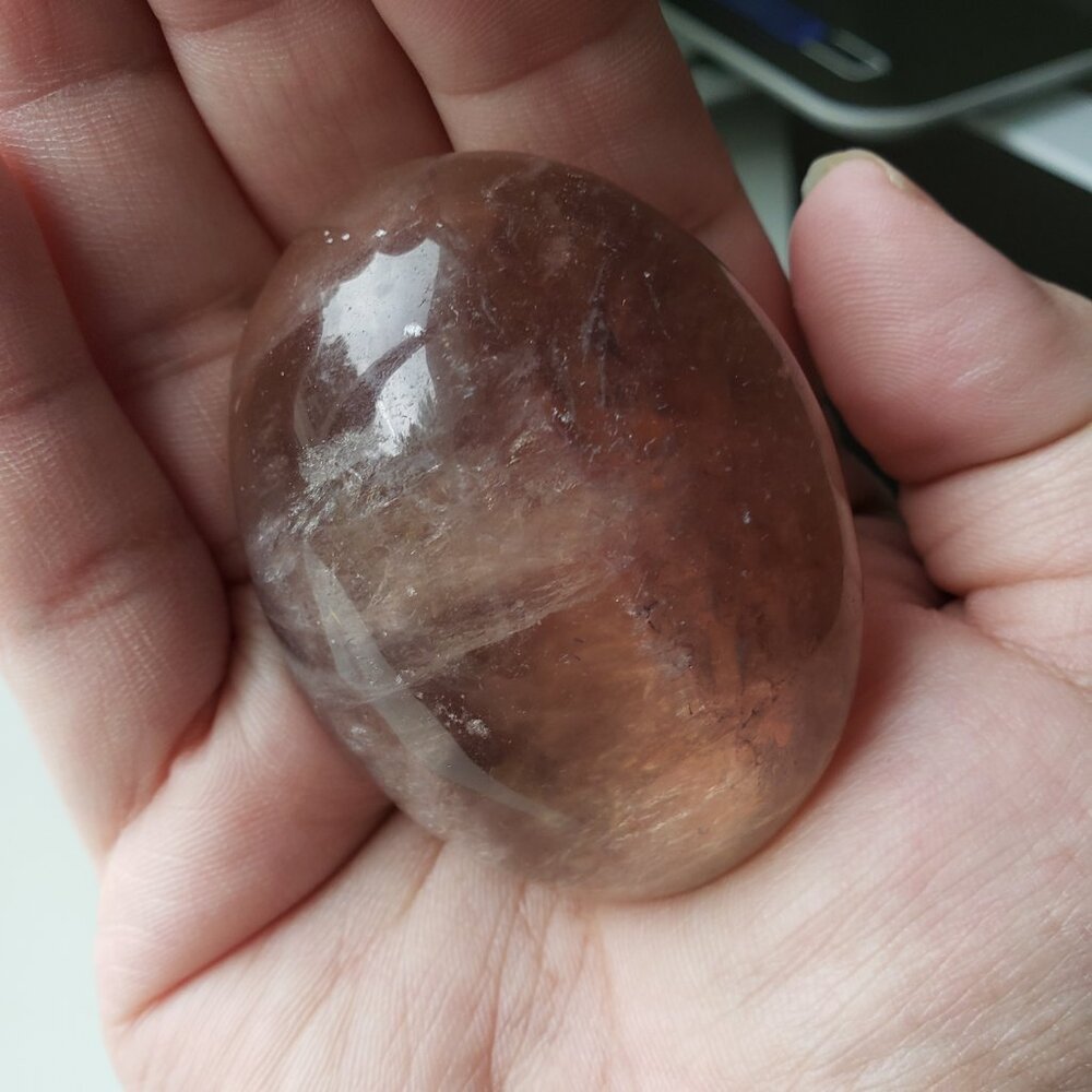 Purple Fluorite Palmstone
